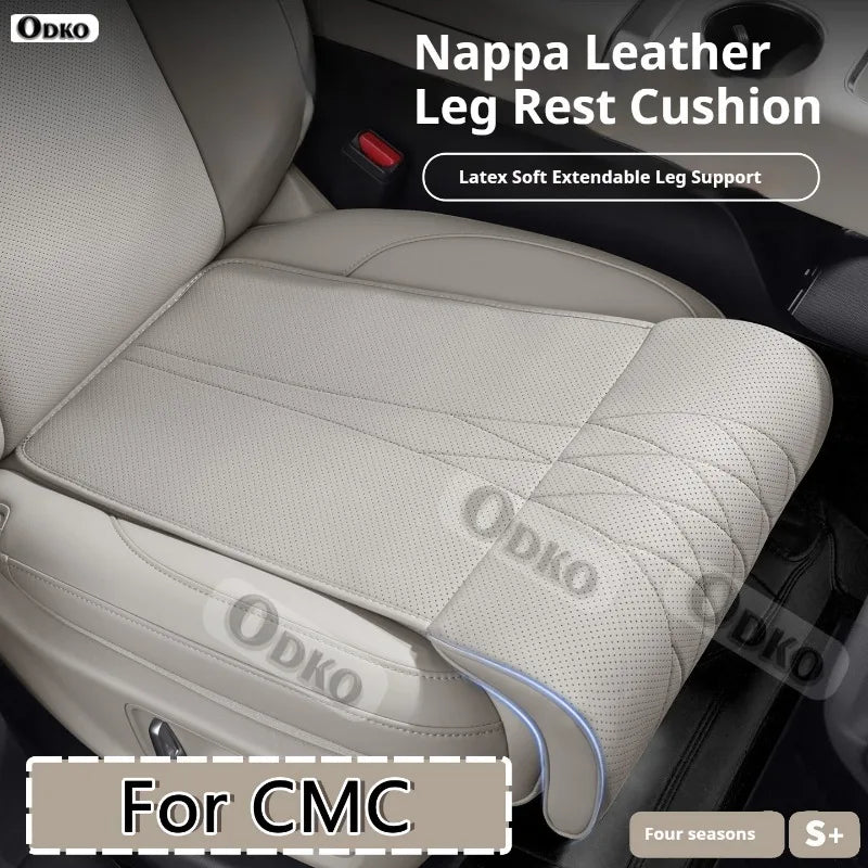 For CMC H230 H330 H530 New Car Seat Rest Cushion Nappa leather Seat Extender Leg Cushion Memory Foam Seat Padding Seat Covers