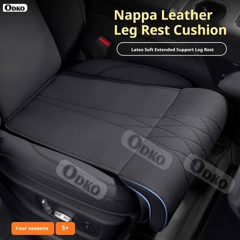 For CMC H230 H330 H530 New Car Seat Rest Cushion Nappa leather Seat Extender Leg Cushion Memory Foam Seat Padding Seat Covers